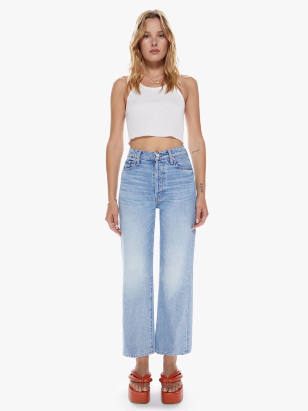 MOTHER SUPERIOR The Rambler Ankle Jeans – Bucket List – Size 26